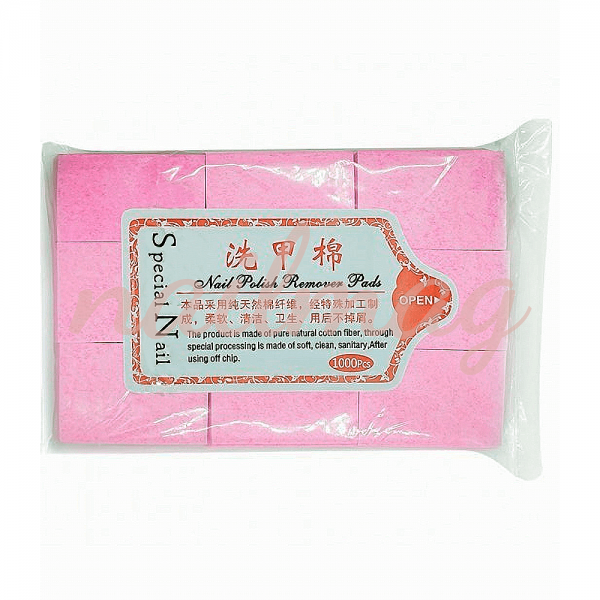 Серветки безворсові рожеві (1000 шт/уп) - фотография товара. Купить с доставкой в интернет магазине Nailmag 