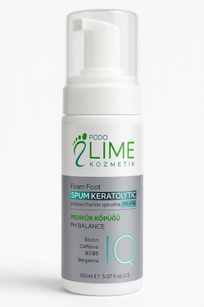 Пінка-кератолітик для педикюру Spum Keratolytic Podo Lime, 150 мл - фотография товара. Купить с доставкой в интернет магазине Nailmag 