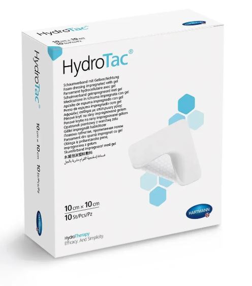 Пов'язка губчата з гелевим покриттям HydroTac® / Гідротак (10см х 10см), 1шт